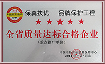 全省質量達標合格企業