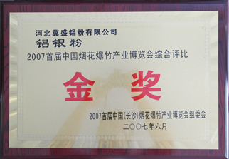 煙花爆竹博覽會(huì )金獎